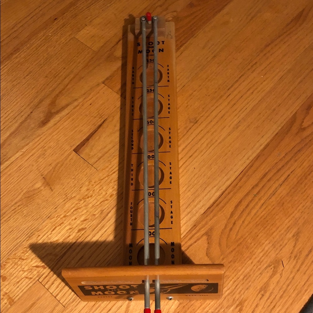 Wooden SHOOT  THE MOON Vintage  Game